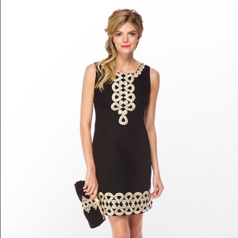 Lilly Pulitzer Adelson Shift Black in Dress NWOT